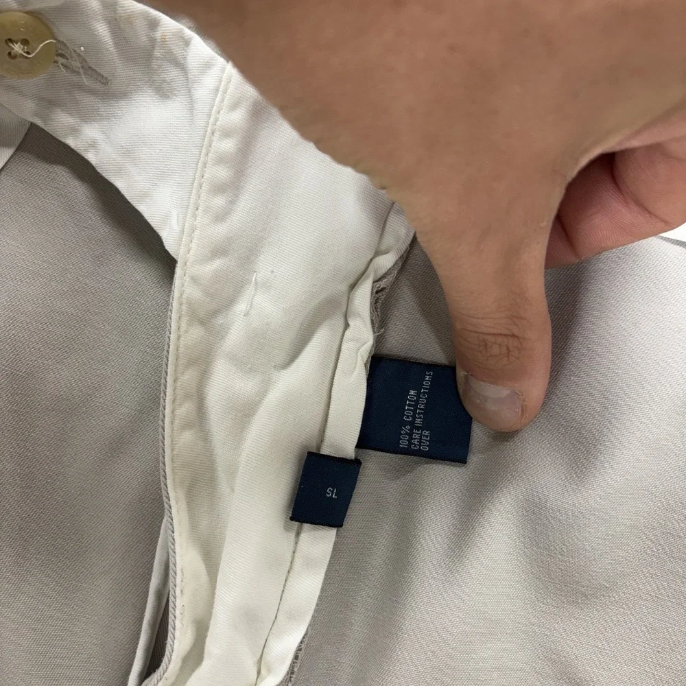Vintage Polo Ralph Lauren Andrew Pants Mens 38x30 Pleated Chino Beige Preppy 90s